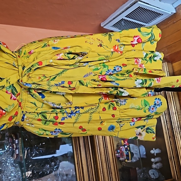 Maeve By Anthropologie Faux Wrap Floral Ruffled Dress - Picture 3 of 8